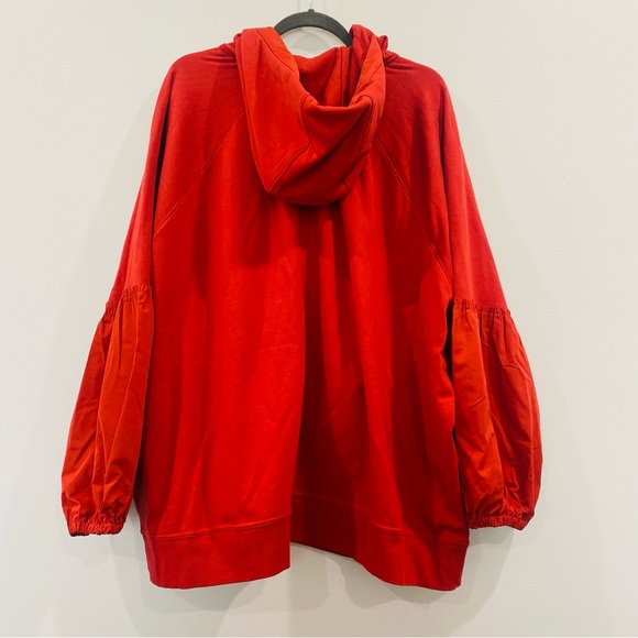 ATHLETA On My Way Triumph Zip-Up HoodieOrganic Cotton Orange Rust Size 3X - Picture 12 of 15